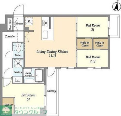 アジールコート練馬中村橋の物件間取画像